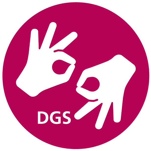 Logo Deutsche Gebärdensprache (DGS)